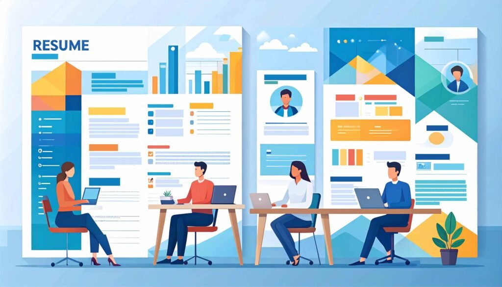 An illustration showing professional branding digital products.