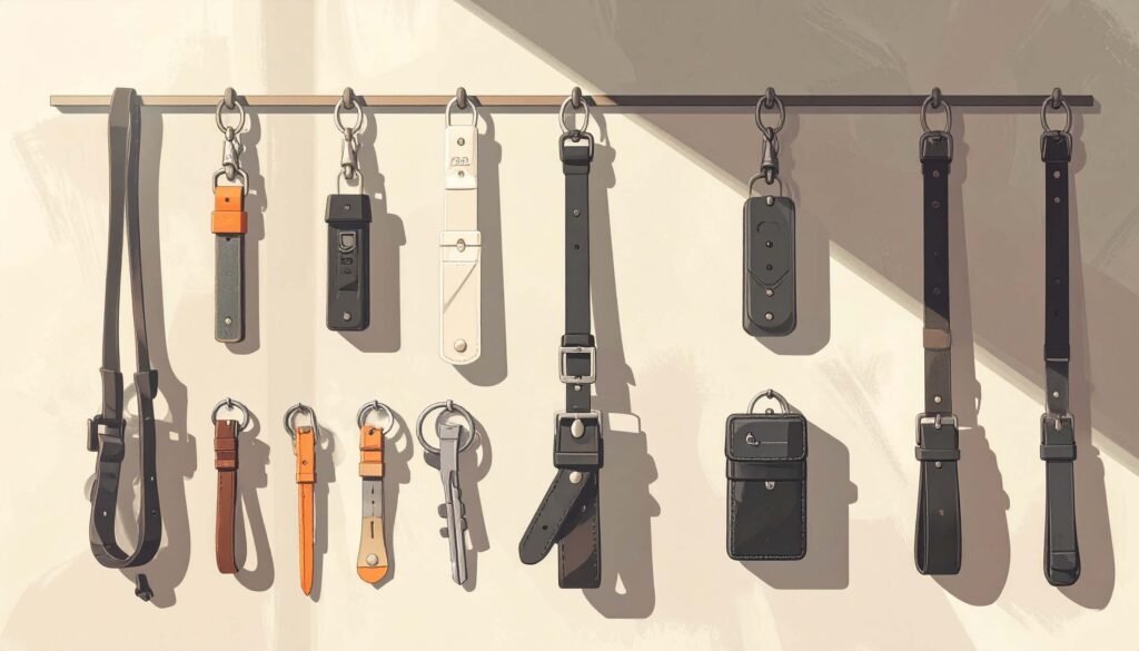 An illustration showing carrying accessories.