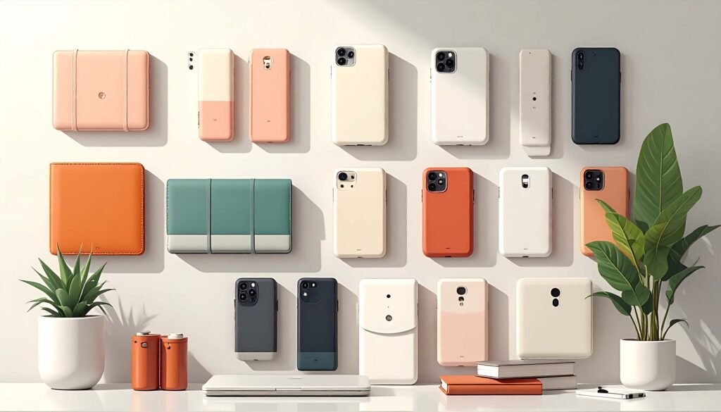 An illustration showing cases and covers.