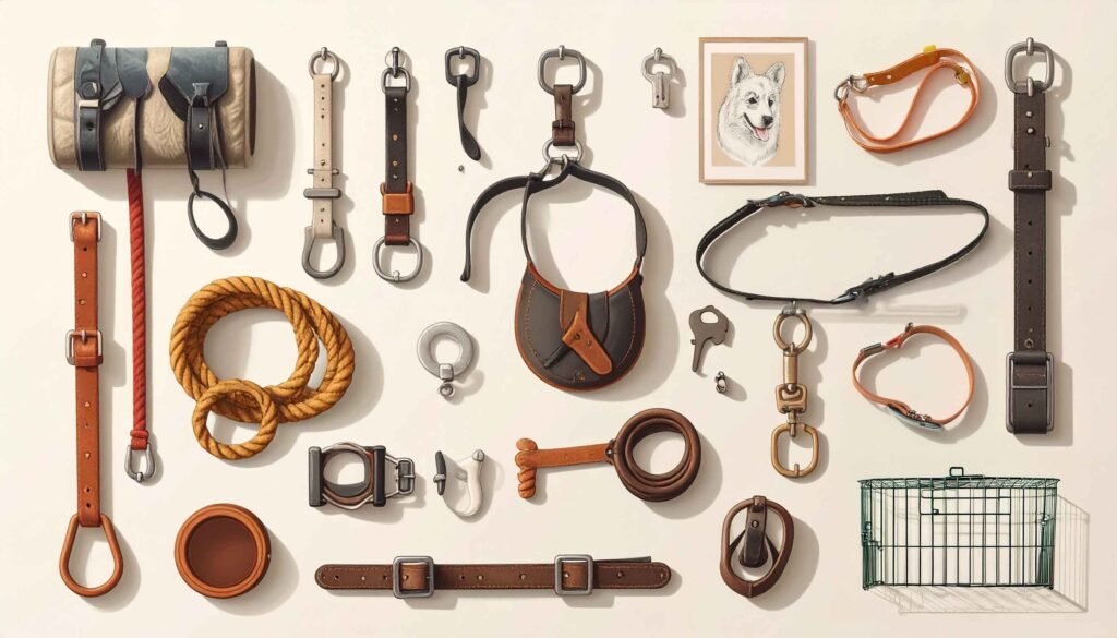 An illustration showing pet products.